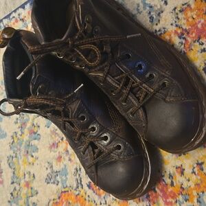 Y2K Ladies Or Kids Brown Leather Dr Martens